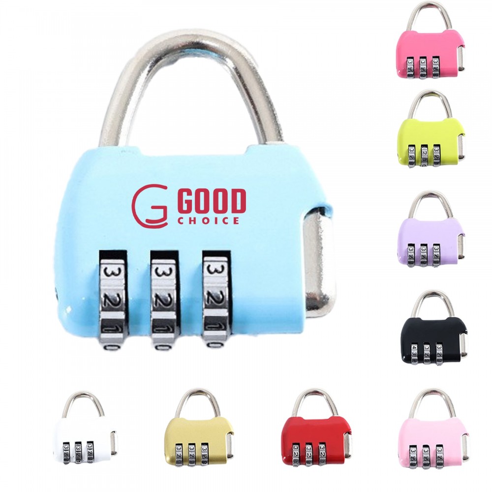 3 Digit Combination Lock with Logo