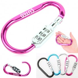 Promotional Metal Carabiner Digital Padlock  Promotional Metal Carabiner Digital Padlock