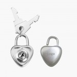 Heart Shaped Lock & Keys Set with Logo
