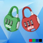 Security 3 Combination Luggage Padlock with Logo