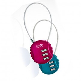 Combination Code Wire Lock Logo Branded  Combination Code Wire Lock Logo Branded