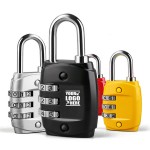 Luggage Locks Travel Security 4 Digit Combination Padlocks with Logo