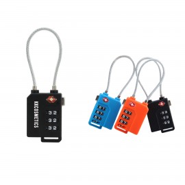 Mini-Resettable 3-digit Coded Padlock with Logo  Mini-Resettable 3-digit Coded Padlock with Logo