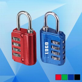 Metal Body 4 Digit Safety Padlock with Logo