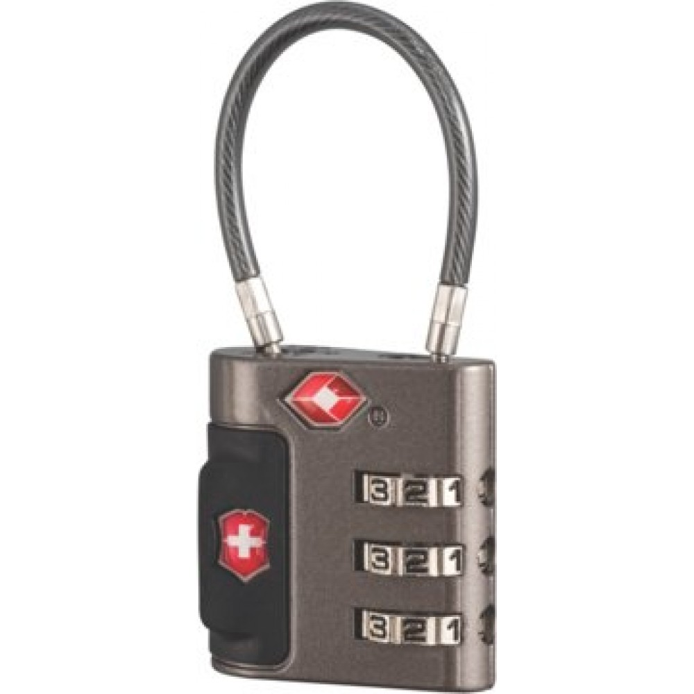 Logo Branded Travel Sentry Approved Cable Lock Logo Branded Travel Sentry Approved Cable Lock