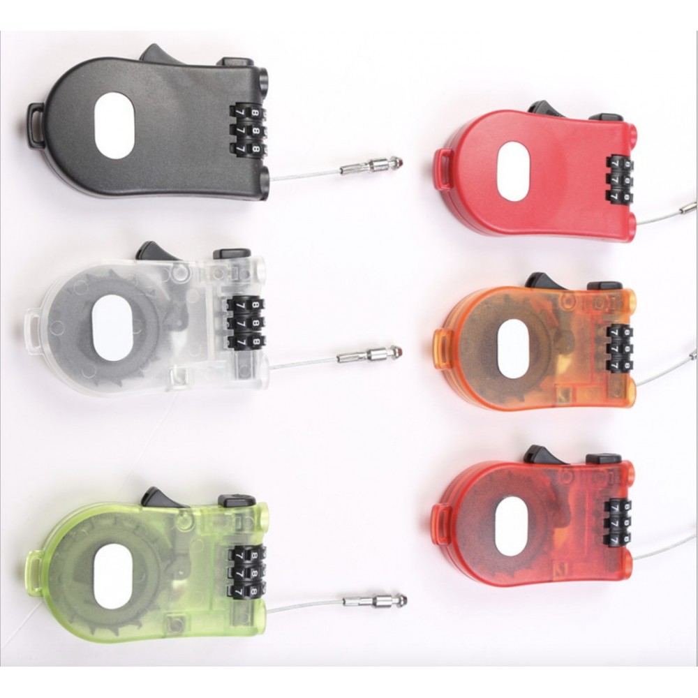 Promotional Cable Lock Combination Luggage Lock 3.9ft Promotional Cable Lock Combination Luggage Lock 3.9ft