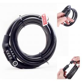 Personalized Bicycle Combination Cable Lock  Personalized Bicycle Combination Cable Lock
