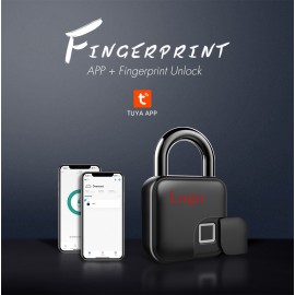 Fingerprint Padlock Smart Keyless Bluetooth Lock APP Anti-Theft Padlock Door Luggage Case Lock with Logo  Fingerprint Padlock Smart Keyless Bluetooth Lock APP Anti-Theft Padlock Door Luggage Case Lock with Logo