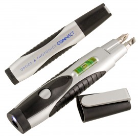 Multi Tool -- Screwdriver, Level & LED with Logo  Multi Tool -- Screwdriver, Level & LED with Logo