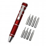 8 in 1 Screwdriver Tools Pen Custom Imprinted