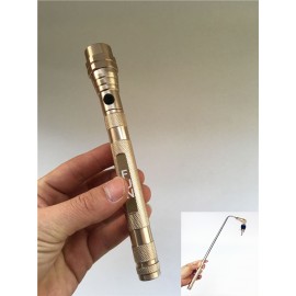 Custom Gold Single Head Magnetic Bendable Inspection Light Dual Magnet Work Light Corner Picker