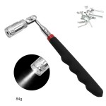 Universal Head Retractable Magnetic Pickup Stick Magnetic Tool Stick W/ LED Light with Logo