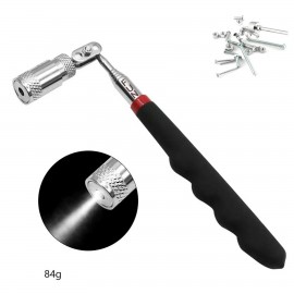 Universal Head Retractable Magnetic Pickup Stick Magnetic Tool Stick W/ LED Light with Logo