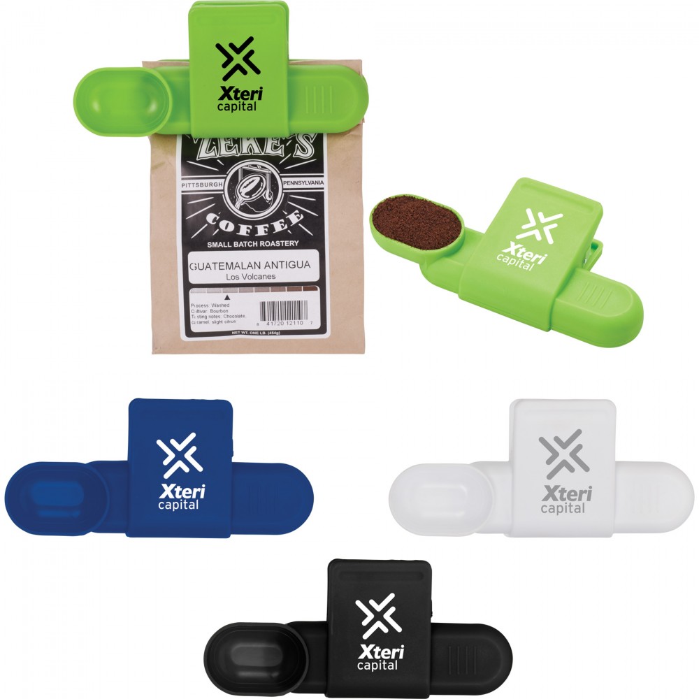 Custom Printed Magnetic Chip Clip with Scoop Custom Printed Magnetic Chip Clip with Scoop