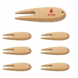 Bamboo Golf Divot Tool with Logo