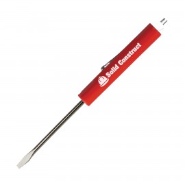 Custom Pocket Screwdriver 1/8" Flat Tip Blade + Magnetic Top