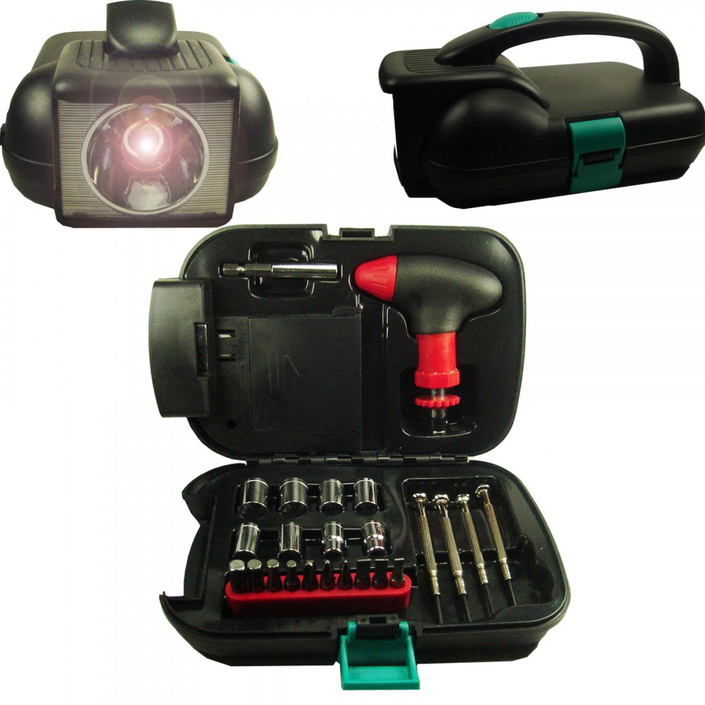 Custom Imprinted Portable Flashlight Tool Kit Custom Imprinted Portable Flashlight Tool Kit