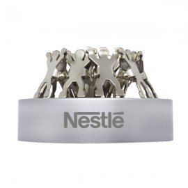 Custom 8 Man Paper Clips with Magnet Base