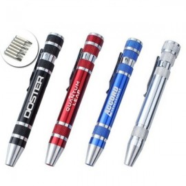 8-In-1 Aluminum Multi-Tool Kit with Logo