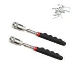 Retractable Magnetic Pickup Stick Magnetic Tool Stick W/ LED Light with Logo
