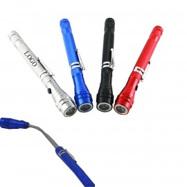 Customized Telescopic Aluminum Flashlight With Magnet  Customized Telescopic Aluminum Flashlight With Magnet