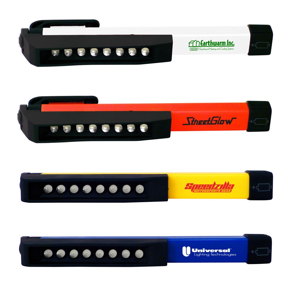 Custom Imprinted 8 LED Flashlight w/ Magnet Custom Imprinted 8 LED Flashlight w/ Magnet