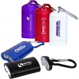 3 LED Plastic Flashlight with Magnet with Logo