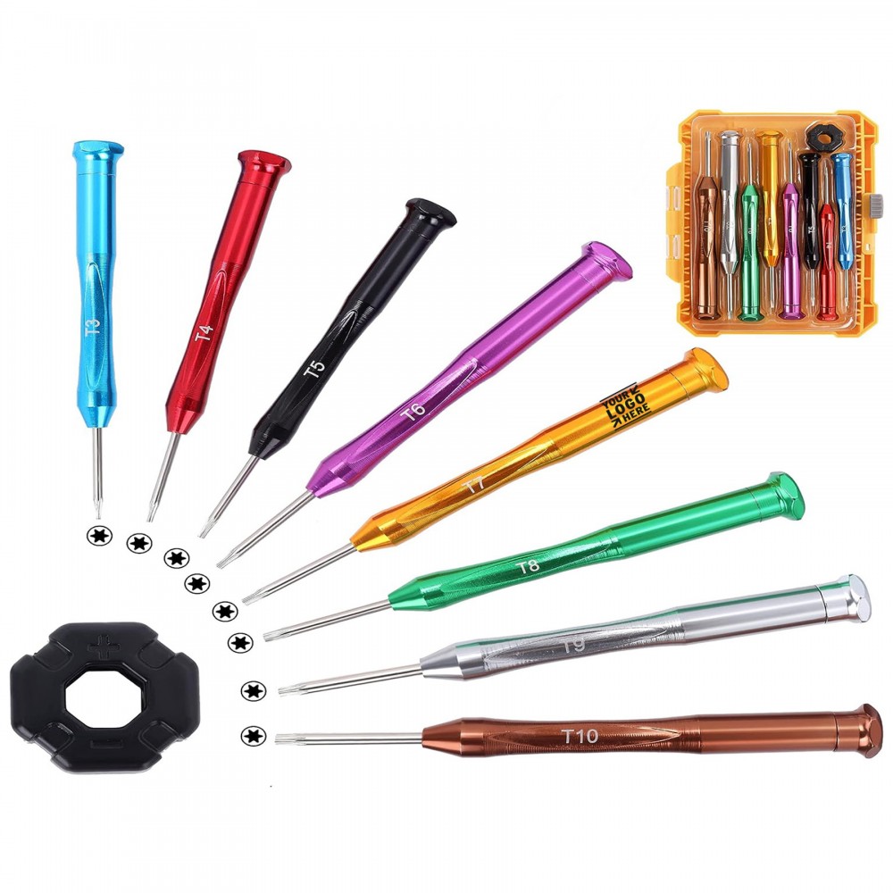 Personalized 8 Pieces Magnetic Mini Screwdrivers Set