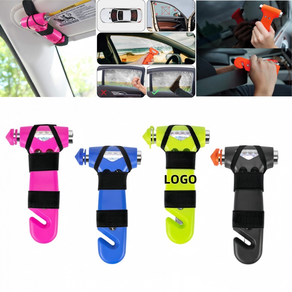 Multifunctional Emergency Car Escape Tool with Logo