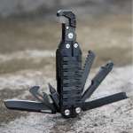 Yukon 16 Folding Multi-Function Utility Tool with Adjustable Wrench & Screwdriver Bits with Logo