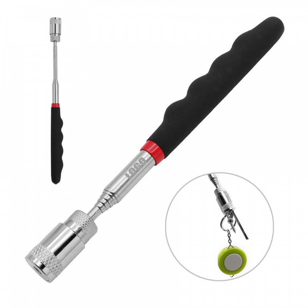 Magnetic LED Light Telescopic Pickup Tool With Bright White Light with Logo