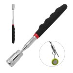 Magnetic LED Light Telescopic Pickup Tool With Bright White Light with Logo