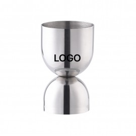 1oz/0.5oz Cocktail Double Measuring Cup with Logo