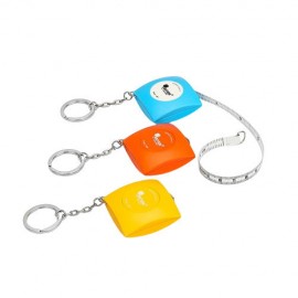 Logo Branded Square Tape Measure Keychain