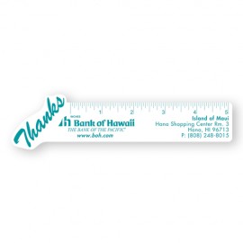 1 3/4"x7" Thank You Polystyrene Ruler with Logo