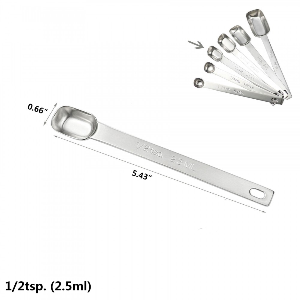 Custom 1/2 TSP. Stainless Steel Measuring Spoon