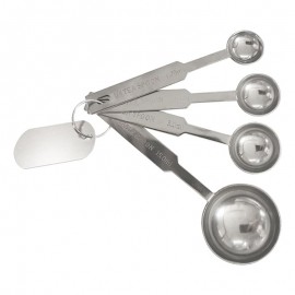 Promotional 4-Pc. Stainless Steel Measuring Spoons  Promotional 4-Pc. Stainless Steel Measuring Spoons