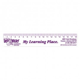 Polystyrene Ruler (1 1/4"x7 1/4") with Logo