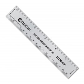 Promotional 6" Metalphoto Aluminum Tinner Circumference Ruler