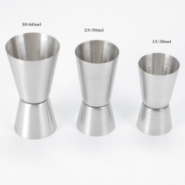 Logo Branded 1.7 Oz., 1 Oz. Stainless Steel Double Head Jigger