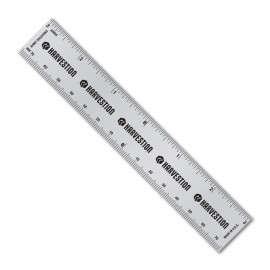 6" Aluminum Ruler with Center Finding Scales with Logo
