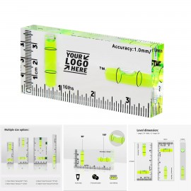 954015 MM T-Type Mini Two Directions Spirit Shatterproof Cross Check Bubble Level with Logo