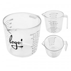 Clear Graduated Measuring Cup with Logo