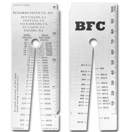 Personalized Stainless Steel Wire Gauge 20 to 7/0 AWG