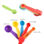 Customized 5 Pieces Plastic Measuring Spoons Kits