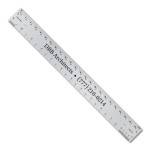 12" Metalphoto Aluminum Architect & Engineer Ruler with Logo