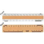 Double Bevel Architectural Ruler / A Scale Group (6") with Logo