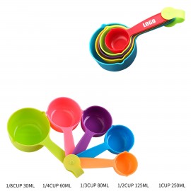Assorted 5 IN 1 Measuring Cup With Dual Pourers with Logo