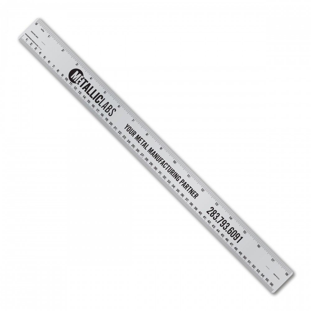 18" Aluminum Ruler with Tinner Circumference Scales with Logo