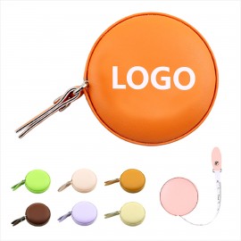 Personalized Custom PU Leather Mini Round/Square Tape Measure